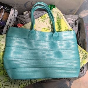 ***SOLD*** Harveys Turquoise Mini Streamline Tote MST